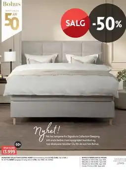 Bohus SIGNATURE COLLECTION SLEEPING HERØY kontinentalseng 140x200 tilbud