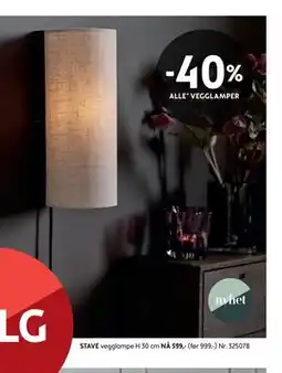 Bohus ALLE* VEGGLAMPER tilbud