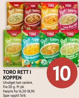 Coop Mega TORO RETT I KOPPEN tilbud