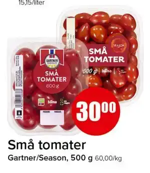 Spar Små tomater tilbud