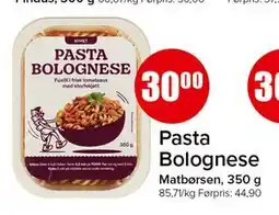 Spar Pasta Bolognese tilbud
