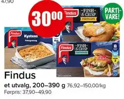 Spar Findus tilbud