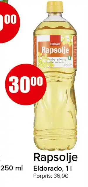 Spar Rapsolje tilbud