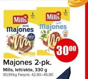 Spar Majones 2-pk tilbud