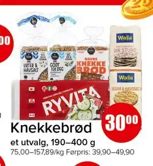 Spar Knekkebrød tilbud