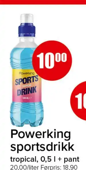 Spar Powerking sportsdrikk tilbud
