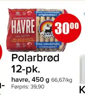 Spar Polarbrød 12-pk tilbud