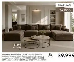 Skeidar ROSSI LUX MODULSOFA tilbud