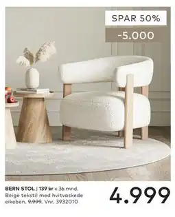 Skeidar BERN STOL tilbud