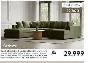 Skeidar PASO DOBLE NIGHT MODULSOFA tilbud
