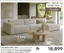 Skeidar STYL MODULSOFA tilbud