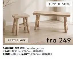 Skeidar PAULINE-SERIEN tilbud