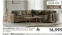 Skeidar ASK HJØRNESOFA tilbud