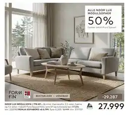 Skeidar NOOR LUX MODULSOFA tilbud