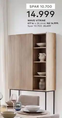 Skeidar WAVE VITRINE tilbud