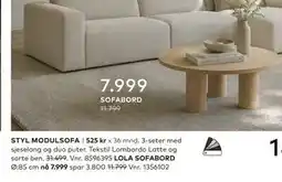 Skeidar LOLA SOFABORD tilbud