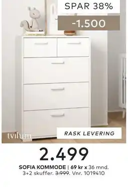 Skeidar SOFIA KOMMODE tilbud