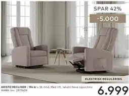 Skeidar ARISTO RECLINER tilbud