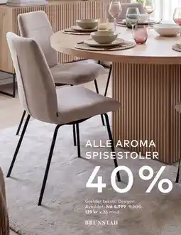 Skeidar ALLE AROMA SPISESTOLER tilbud