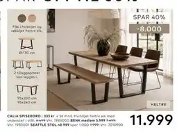 Skeidar CALIA SPISEBORD tilbud