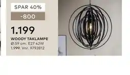 Skeidar WOODY TAKLAMPE tilbud