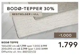 Skeidar BODØ TEPPE tilbud