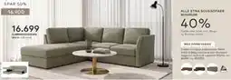Skeidar HJØRNESOVESOFA tilbud