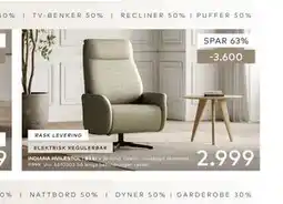 Skeidar INDIANA HVILESTOL tilbud
