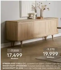 Skeidar WOODCRAFT SKJENK tilbud