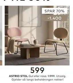 Skeidar ASTRID STOL tilbud