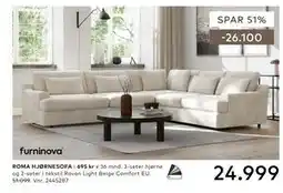 Skeidar ROMA HJØRNESOFA tilbud