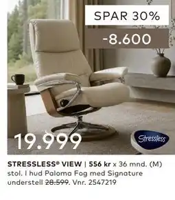 Skeidar STRESSLESS VIEW tilbud