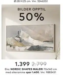 Skeidar NORDIC SHAPES MALERI tilbud