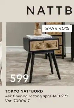 Skeidar TOKYO NATTBORD tilbud
