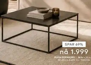 Skeidar PLAIN SOFABORD tilbud