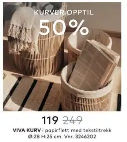 Skeidar VIVA KURV tilbud