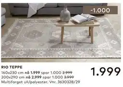 Skeidar RIO TEPPE tilbud