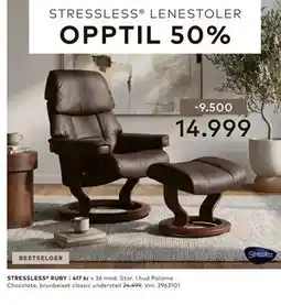 Skeidar STRESSLESS RUBY tilbud