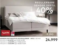 Skeidar WONDERLAND SENSITIVE 400 REGULERBAR tilbud