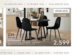 Skeidar SAGA SPISEBORD tilbud