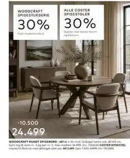 Skeidar WOODCRAFT RUNDT SPISEBORD tilbud