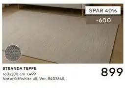 Skeidar STRANDA TEPPE tilbud