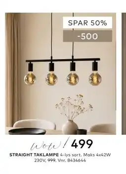 Skeidar STRAIGHT TAKLAMPE tilbud