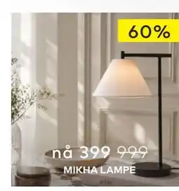 Skeidar MIKHA LAMPE tilbud
