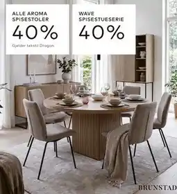 Skeidar ALLE AROMA SPISESTOLER tilbud