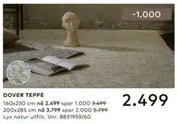 Skeidar DOVER TEPPE tilbud