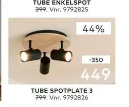 Skeidar TUBE SPOTPLATE 3 tilbud