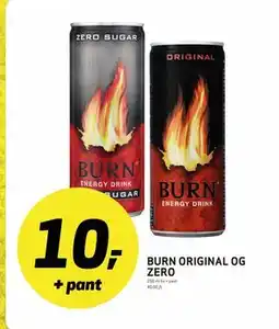 Bunnpris BURN ORIGINAL OG ZERO tilbud