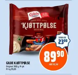 Coop Obs Gilde kjøttpølse tilbud