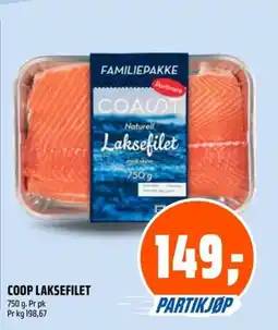 Coop Obs Coop laksefilet tilbud